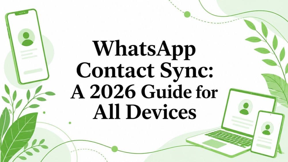 WhatsApp Contact Sync: A 2026 Guide for All Devices
