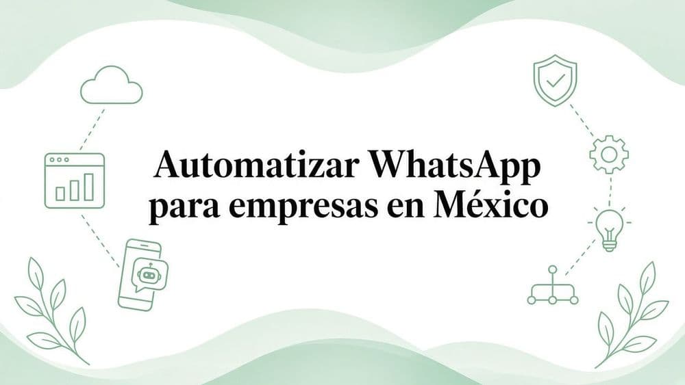 Automatizar WhatsApp: guía práctica para empresas en México