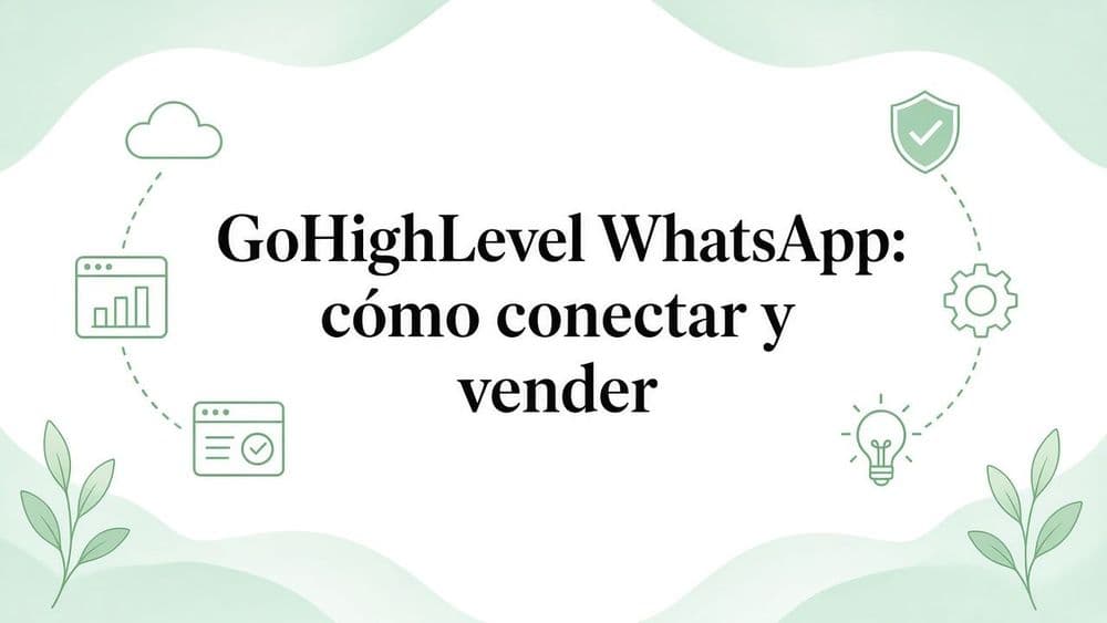GoHighLevel WhatsApp: cómo conectar, automatizar y vender con GHL