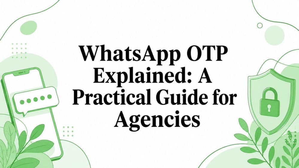 WhatsApp OTP Explained: A Practical Guide for Agencies