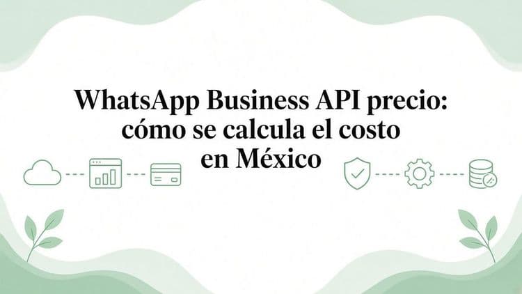 WhatsApp Business API precio: cómo se calcula el costo en México