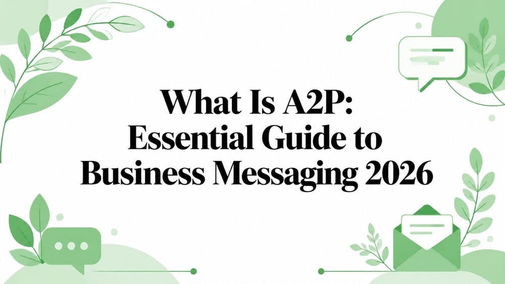 What Is A2P: Essential Guide to Business Messaging 2026