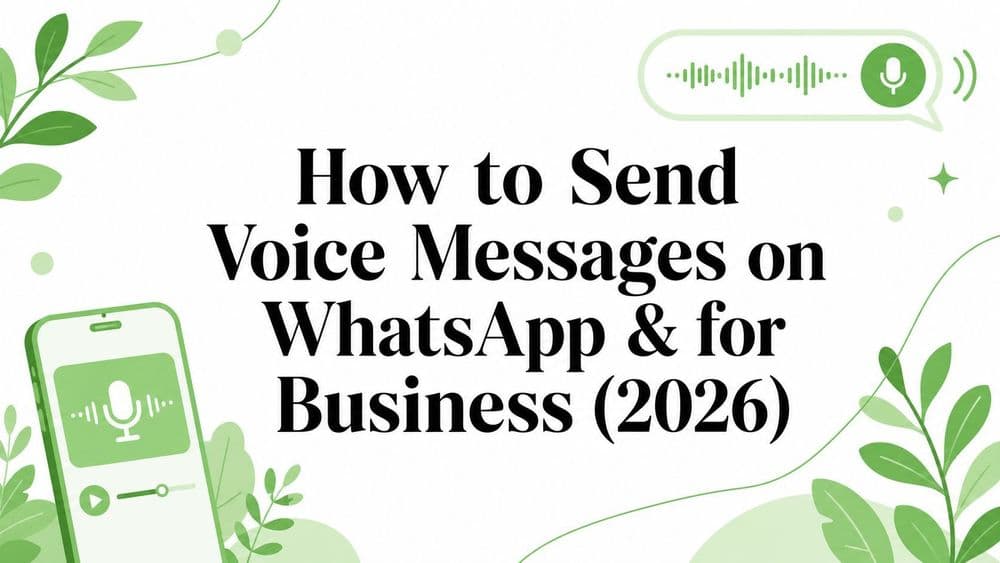 How to Send Voice Messages on WhatsApp & for Business (2026)
