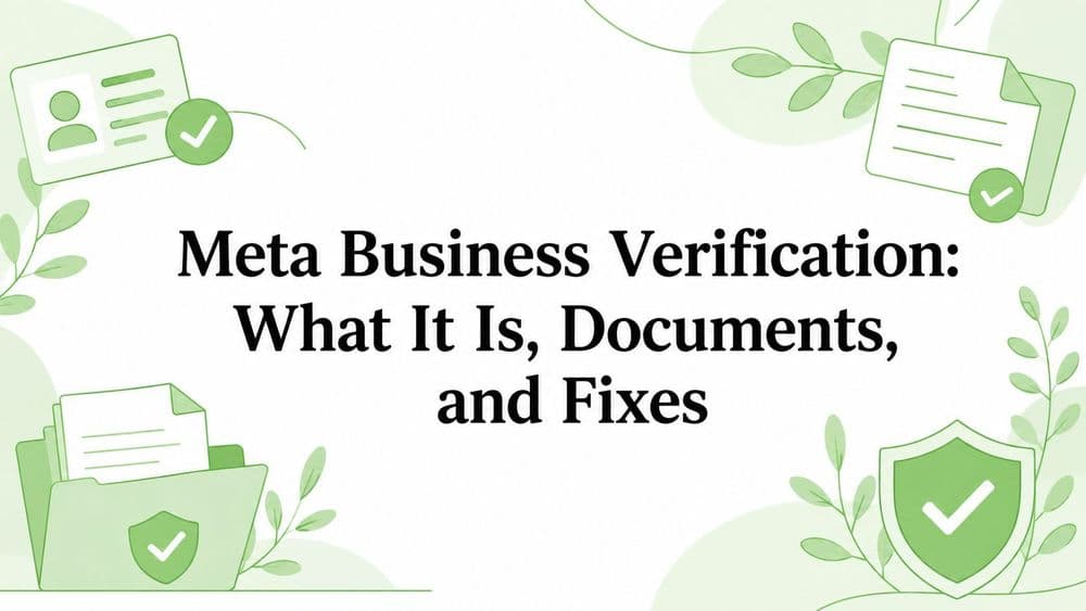 Meta Business Verification: What It Is, Documents, and Fixes