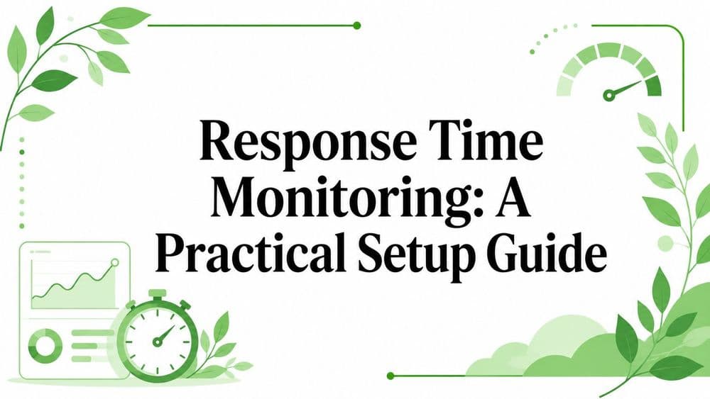 Response Time Monitoring: A Practical Setup Guide