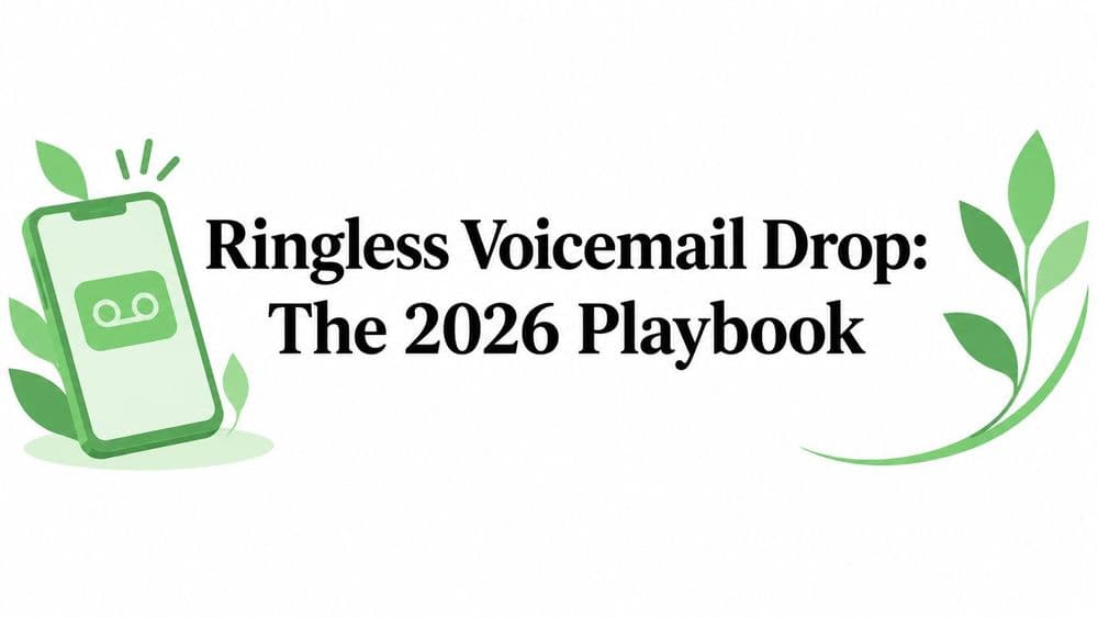 Ringless Voicemail Drop: The 2026 Playbook