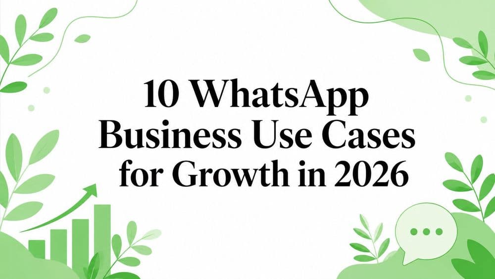 10 WhatsApp Business Use Cases for Growth in 2026