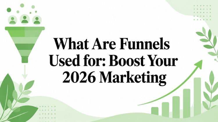 What Are Funnels Used for: Boost Your 2026 Marketing