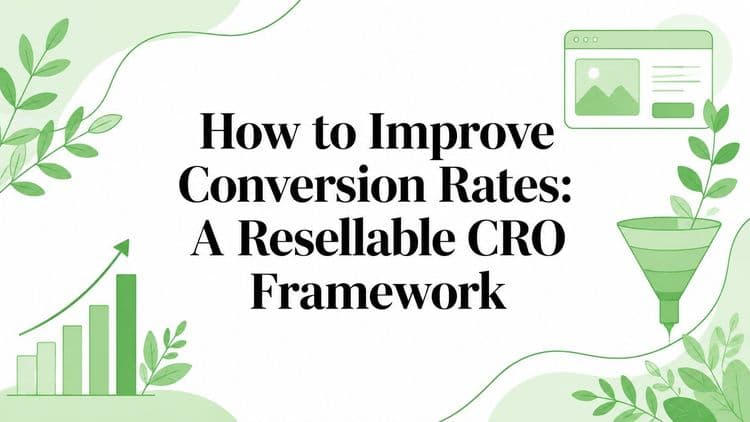 How to Improve Conversion Rates: A Resellable CRO Framework