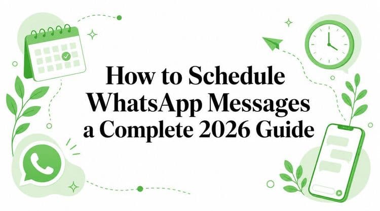 How to Schedule WhatsApp Messages a Complete 2026 Guide