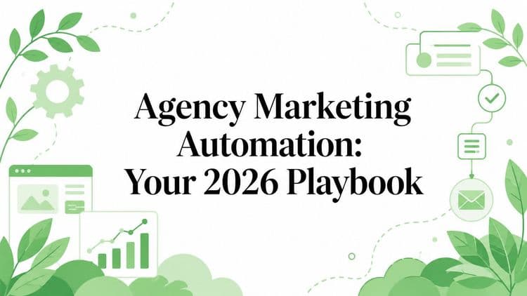 Agency Marketing Automation: Your 2026 Playbook