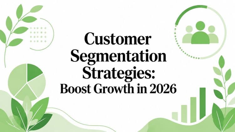 Customer Segmentation Strategies: Boost Growth in 2026