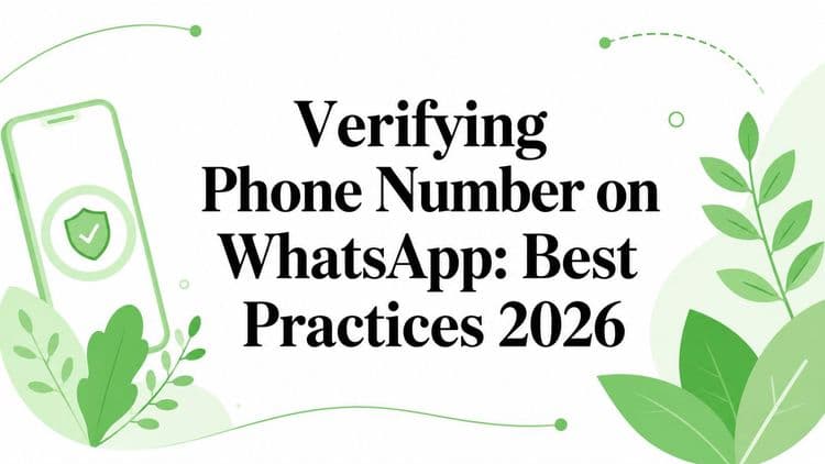 Verifying Phone Number on WhatsApp: Best Practices 2026