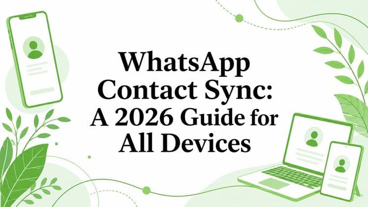 WhatsApp Contact Sync: A 2026 Guide for All Devices