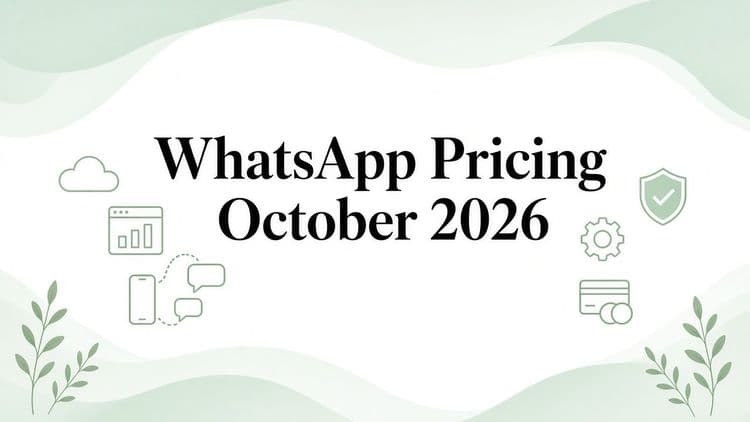 WhatsApp Business API Pricing October 2026: Service Fees + 1,000 Free Tier