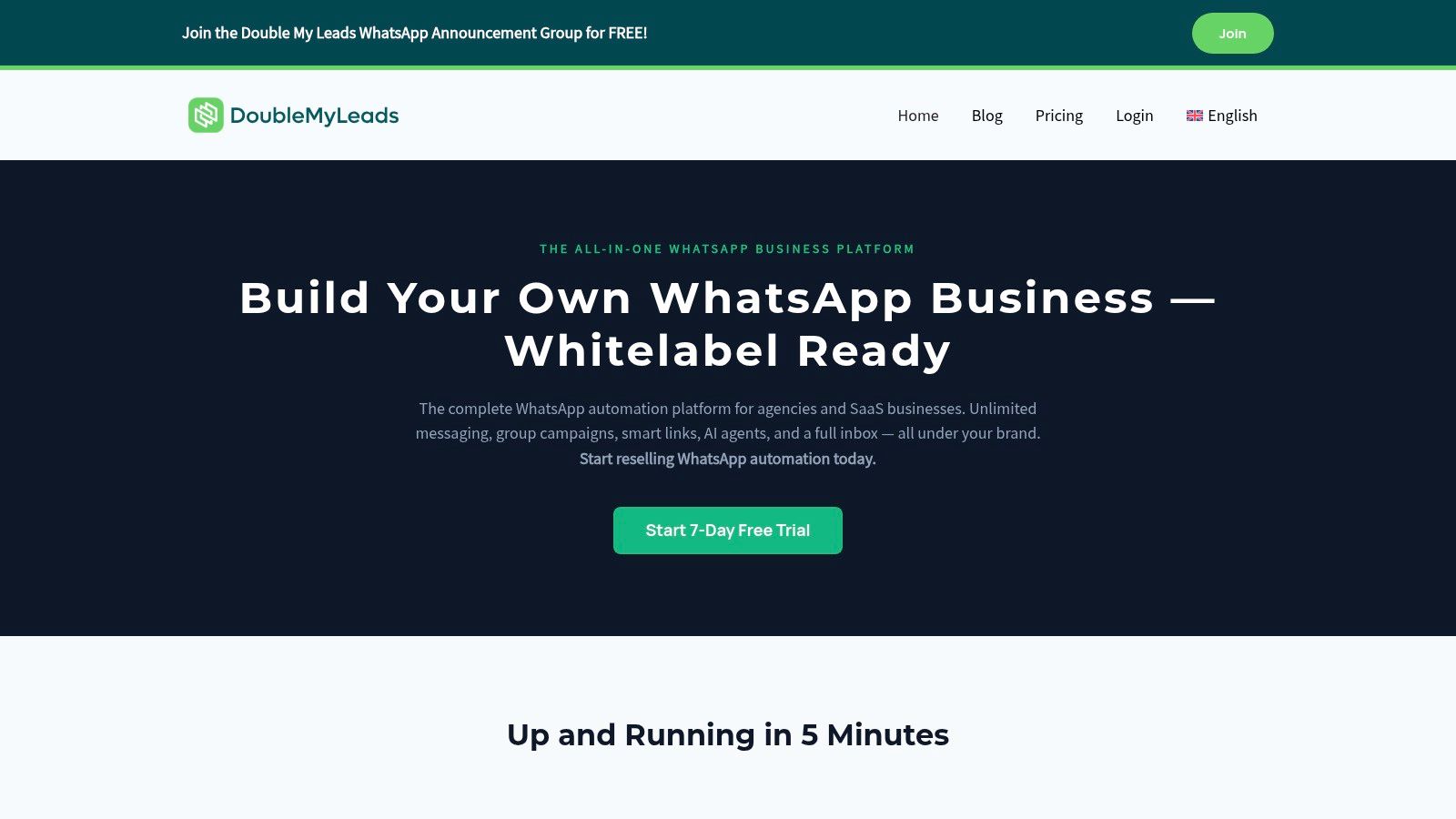 Screenshot from https://doublemyleads.com