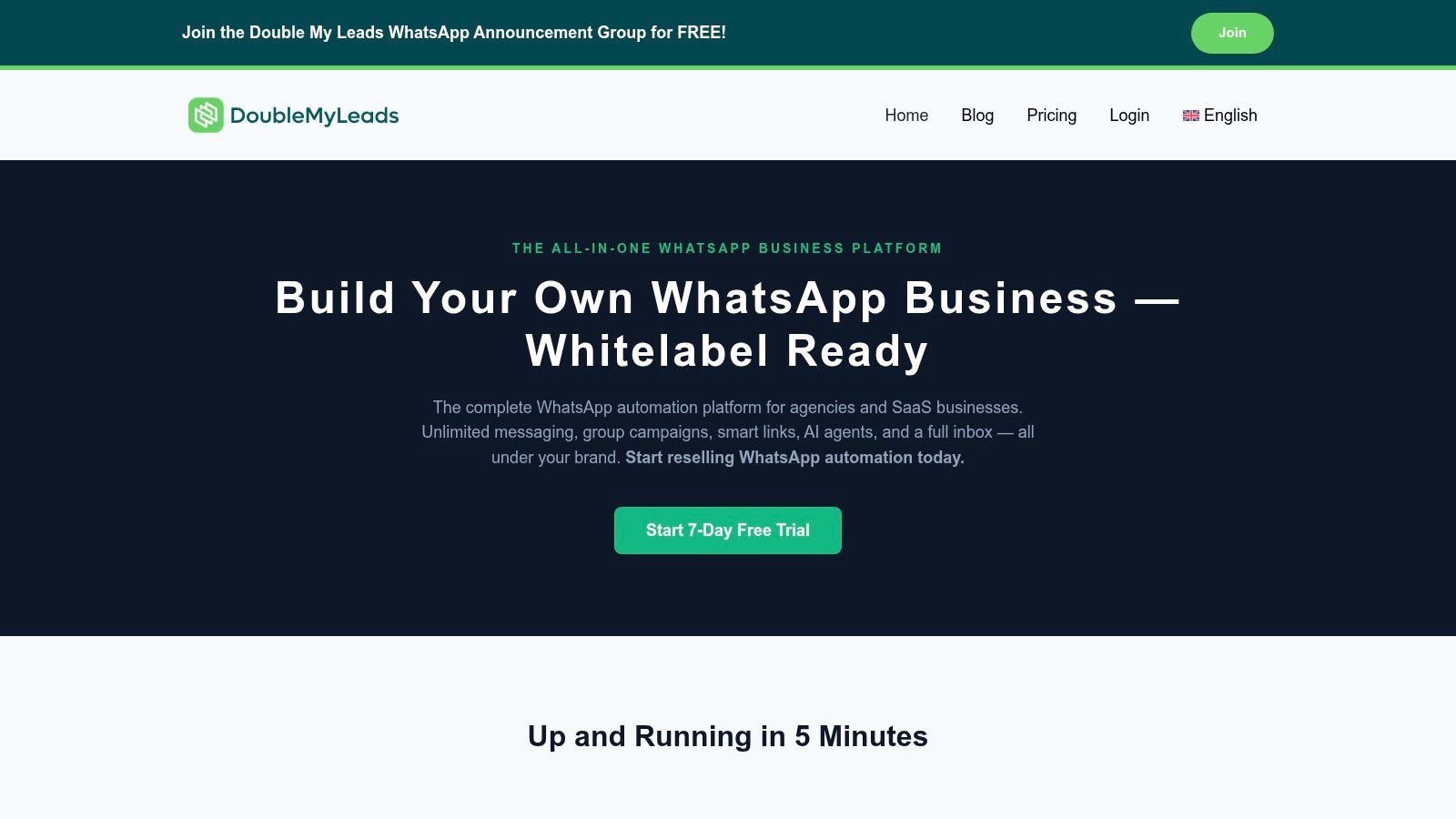 Screenshot from https://doublemyleads.com